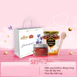 Thumbnail Set quà tặng mật ong ngâm saffron Đông trùng hạ thảo Saffron Việt Nam 1