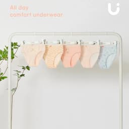 Thumbnail Set quần chip tam giác cotton organic cho bé gái Unifriend Hàn Quốc, Size 9-45kg 3
