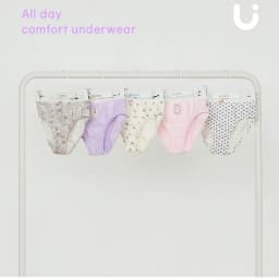 Thumbnail Set quần chip tam giác cotton organic cho bé gái Unifriend Hàn Quốc, Size 9-45kg 4