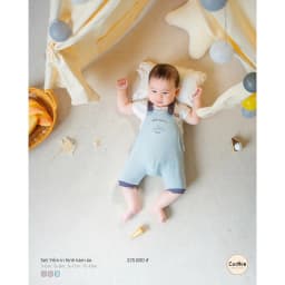 Thumbnail Set Sơ Sinh Cộc Tay COOKIE, Set Yếm In Hình Kèm Áo Cho Bé Từ 3 Đến 12 Tháng 2025 4