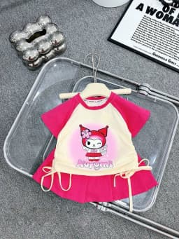 Thumbnail Set Váy Bé Gái, Set Đồ Bộ Cho Bé Gái Vải Chính Phẩm Cotton Loại 1 Babi mama B06 2