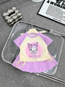 Thumbnail Set Váy Bé Gái, Set Đồ Bộ Cho Bé Gái Vải Chính Phẩm Cotton Loại 1 Babi mama B06 3