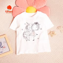 Thumbnail Set váy bé gái TIHON cao cấp chất liệu cotton thoáng mát in hình dễ thương cho bé SET0786051 3