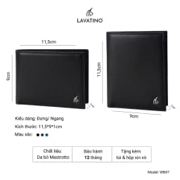Thumbnail Set Ví Thắt Lưng Da Nam Fullbox Chính Hãng Lavatino  PATRICK 47 - T04 3