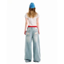 Thumbnail SG.S Distressed Ripped Jean - Quần Jeans Rách Ống Rộng 2