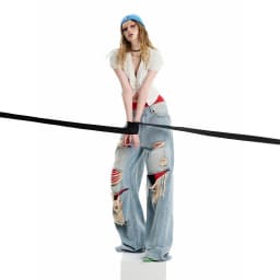 Thumbnail SG.S Distressed Ripped Jean - Quần Jeans Rách Ống Rộng 3