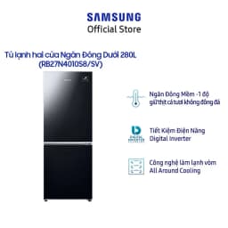 Thumbnail [Shopee - Lắp đặt 0Đ HN HCM]Tủ Lạnh hai cửa Samsung Inverter 280 Lít RB27N4010BU 3