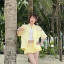 Thumbnail Short Ngắn Đùi Nữ Bí Phồng SAIGONESE Quần Giả Chân Váy Cạp Trễ Y2K Phối Ren Viền Nữ 3