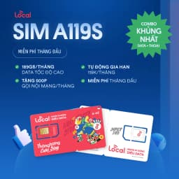 Thumbnail Sim 4G Mobifone A119S 6GB/ ngày - 180GB/ tháng, 500 phút gọi , SIÊU DATA Sẵn 1 Tháng. 1
