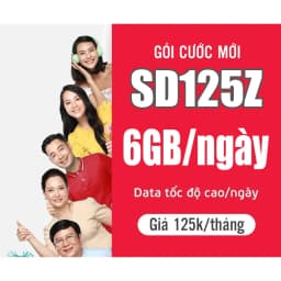 Thumbnail Sim 4G Viettel 12SD125Z Data 9GB/Ngày - 270GB/Tháng (Free 2GB Toàn Quốc + 7GB Tại 11 Tỉnh) Trọn Gói 1 Năm Không Nạp Tiền 1