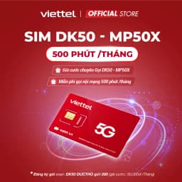 Thumbnail Sim 4G Viettel Nghe Gọi DK50 - MP50X. Miễn Phí 500 Phút Thoại Nội Mạng Chỉ 50k/Tháng. Hàng Chính Hãng 1