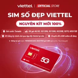 Thumbnail Sim 4G Viettel Tomato Nguyên KIT - Đăng Ký Chính Chủ Qua MYVIETTEL. ĐK Gói SD70 5G135N 5G150N MXH100 V160B 1