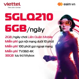 Thumbnail SIM 5G VIETTEL 5GLQ190 - 5GLQ210 Data 8GB/Ngày (240GB/Tháng). Tốc Độ Cao 5G MAX Băng Thông Dùng Toàn Quốc. Chỉ Từ 190k/T 3
