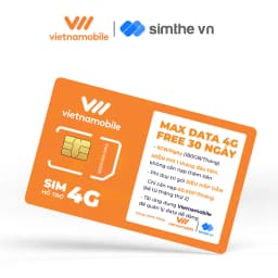 Thumbnail Sim Data 4G Vietnamobile 6GB/Ngày - 180GB/Tháng,Miễn Phí Gọi Nội Mạng. Trọn Gói 1 Tháng. Độc Quyền VIETNAMOBILE - SIMTHE 3