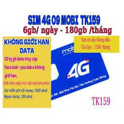 Thumbnail Sim Mobifone không giới hạn data You.tube - f.book-  gọi miễn phí. Đầu số 09 sẵn gói 1T, sim chưa kích hoạt. 4