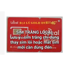 Thumbnail Sim trắng mạng Local - thay sim mất/hỏng - sim chưa đấu nối (không có sóng) 2