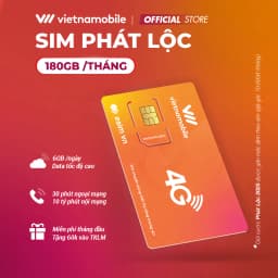 Thumbnail Sim Vietnamobile Phát Lộc 2025 Data 6GB/Ngày + 30 Phút Gọi Ngoại Mạng + Free Gọi Nội Mạng. Chỉ Dùng Tại 20 Tỉnh Miền Nam 1