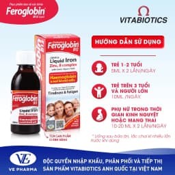 Thumbnail Siro Bổ Máu Vitabiotics FEROGLOBIN B12 Cung Cấp Sắt Hỗ Trợ Tăng Khả Năng Tạo Máu, Nâng Cao Sức Đề Kháng 200ml 2