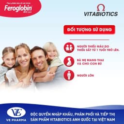 Thumbnail Siro Bổ Máu Vitabiotics FEROGLOBIN B12 Cung Cấp Sắt Hỗ Trợ Tăng Khả Năng Tạo Máu, Nâng Cao Sức Đề Kháng 200ml 4