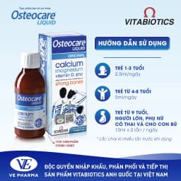 Thumbnail Siro Chắc Khỏe Xương Vitabiotics OSTEOCARE Vị Cam Bạc Hà Tự Nhiên Dễ Uống, Bổ Sung Canxi Và Vitamin D Chai 200ml 2