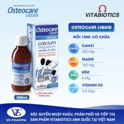 Thumbnail Siro Chắc Khỏe Xương Vitabiotics OSTEOCARE Vị Cam Bạc Hà Tự Nhiên Dễ Uống, Bổ Sung Canxi Và Vitamin D Chai 200ml 3