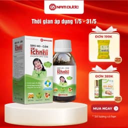 Thumbnail Siro ho cảm Ích Nhi chai 90ml, hỗ trợ giải giảm, hỗ trợ giảm ho, sổ mũi, hỗ trợ tiêu đờm 1