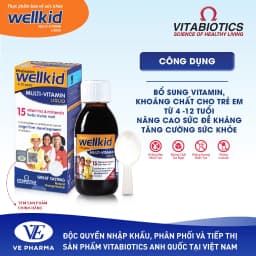 Thumbnail Siro Uống Cho Bé Vitabiotics WELLKID Multi-Vitamin Liquid Nâng Cao Sức Đề Kháng Hỗ Trợ Phát Triển Toàn Diện 150ml 1