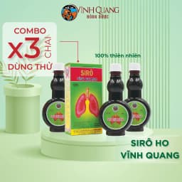 Thumbnail Siro Vĩnh Quang Combo 3 chai 280ml Hỗ trợ Giảm ho, ho có đờm, ho gió, ho khan, bổ phổi 1