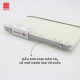 Thumbnail Sổ còng bìa nhựa trong 200 trang Subject Hồng Hà định lượng 100gsm kích thước A5/B5 3