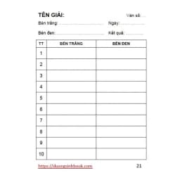 Thumbnail Sổ ghi chép ván cờ vua (Biên bản thi đấu) DƯƠNG SINH, khổ A6, 64 trang 2