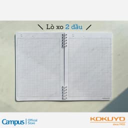 Thumbnail Sổ Lò Xo 2 Đầu Kích Thước A5 Thiết Kế Series Land of Too Shy Dòng Kẻ Caro 5mm/ Kẻ Ngang 7mm Campus 2