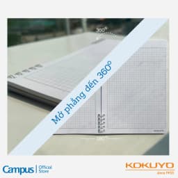 Thumbnail Sổ Lò Xo 2 Đầu Kích Thước A5 Thiết Kế Series Land of Too Shy Dòng Kẻ Caro 5mm/ Kẻ Ngang 7mm Campus 4