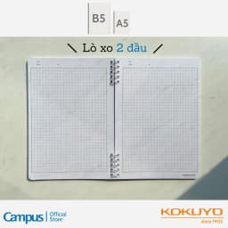 Thumbnail Sổ Lò Xo 4 màu KUSUMI, kích thước A6/A5/B5, kẻ ngang 7mm, chính hãng Campus 2