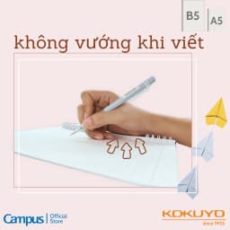 Thumbnail Sổ Lò Xo 4 màu KUSUMI, kích thước A6/A5/B5, kẻ ngang 7mm, chính hãng Campus 4