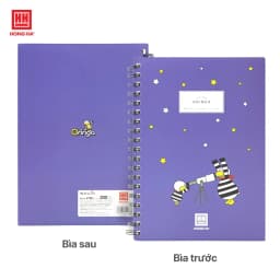 Thumbnail Sổ lò xo kẻ ngang/kẻ caro 200 trang B5 Hồng Hà Oringa - 4168/4176 3