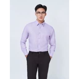 Thumbnail Sơ mi dài tay lai bầu VIETTIEN vải Viscose phom REGULAR VT00000316 1