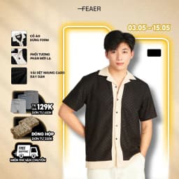 Thumbnail Sơ Mi Geomar Chất Nhung Caro, Form Regular Tôn Dáng, Sang Trọng, Thanh Lịch - FEAER 1