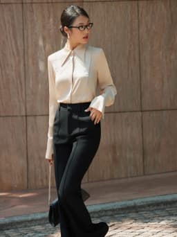 Thumbnail Sơ mi lụa mịn da cổ đức HUONG BOUTIQUE BSSM36 1