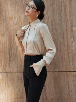 Thumbnail Sơ mi lụa mịn da cổ đức HUONG BOUTIQUE BSSM36 2