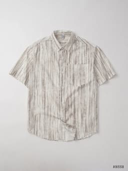 Thumbnail Sơ Mi Nam Cộc Họa Tiết Sọc DENIMST 558, Form Suông Nhẹ 2