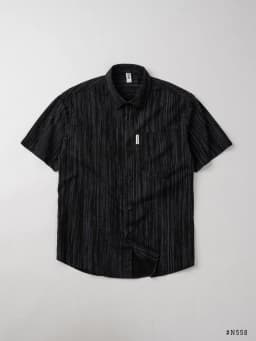 Thumbnail Sơ Mi Nam Cộc Họa Tiết Sọc DENIMST 558, Form Suông Nhẹ 3