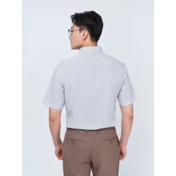 Thumbnail Sơ mi ngắn tay lai bầu VIETTIEN vải sợi tre phom REGULAR VT00000322 3