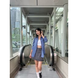 Thumbnail Sơ mi nữ kẻ sọc tay dài VMSTYLE Áo tay dài dáng rộng SMU00254 4