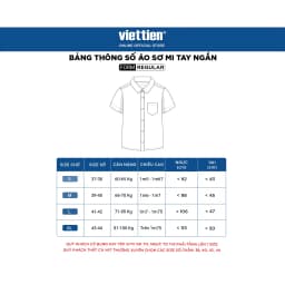 Thumbnail Sơmi ngắn tay lai bầu VIETTIEN vải cotton phom regular VT00000020 4