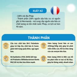 Thumbnail Sữa bò Biostime Organic 100% SN-2 Bio Plus Giúp bé phát triển trí não, tăng cường miễn dịch hộp 800g 4