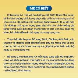 Thumbnail Sữa Bột Bầu Enfamama A+ với 360° Brain Plus - Vị Vanilla - 400g 4