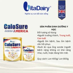 Thumbnail Sữa bột Calosure America 800g vị thanh nhẹ - VitaDairy 3