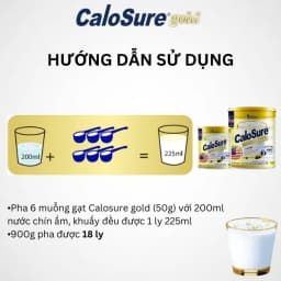 Thumbnail Sữa bột Calosure Gold ít đường 900g - VitaDairy 4