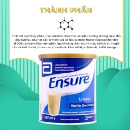 Thumbnail Sữa bột Ensure Đức hương vani giàu dinh dưỡng hộp 400g Extate Official Mall 3