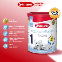 Thumbnail Sữa bột giúp bé tăng cân,dễ tiêu hóa, tăng đề kháng, phát triển trí não và chiều cao Semper Nutradefense Baby 1 400g 1
